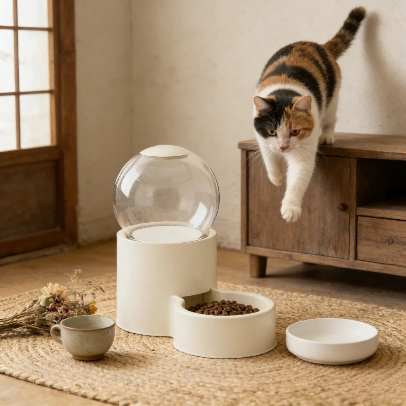 Automatic Pet Feeder and Water Dispenser for Cats and Dogs