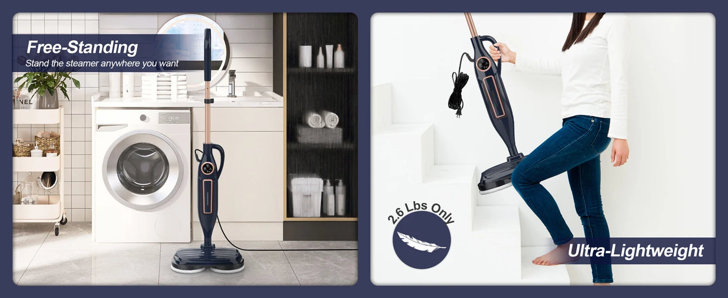 Devoac VM6 Scrubbing Steam Mop 1300W Powerful Floor Steamer