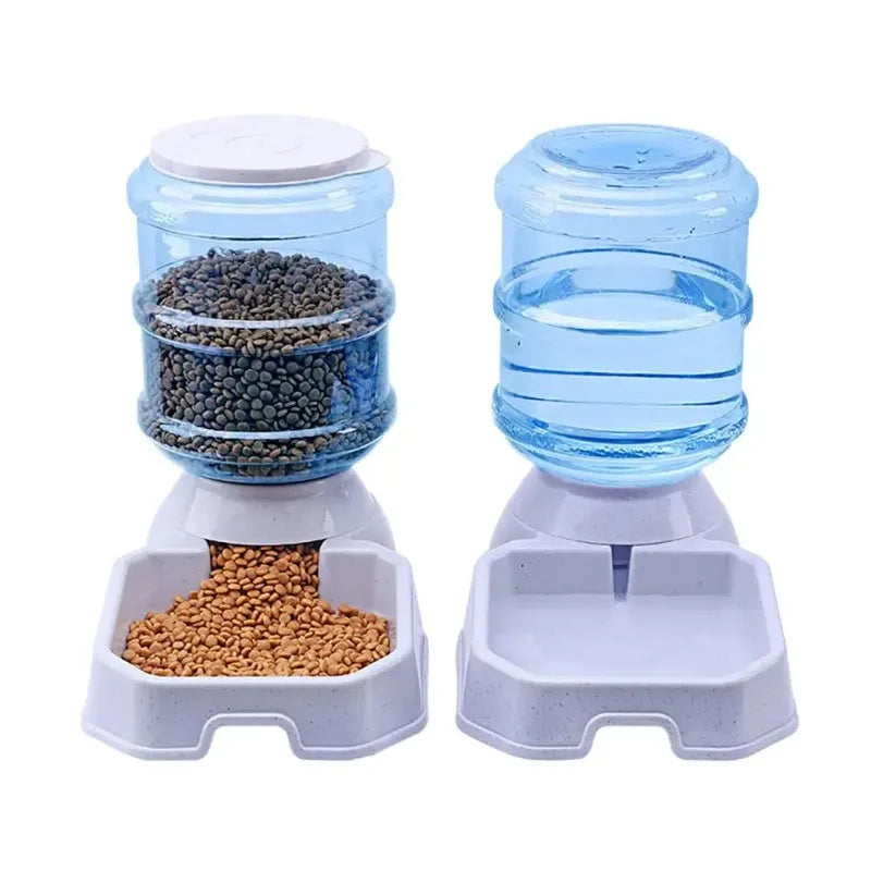 Automatic Dog Feeder Waterer Gravity Food And Water Dispenser