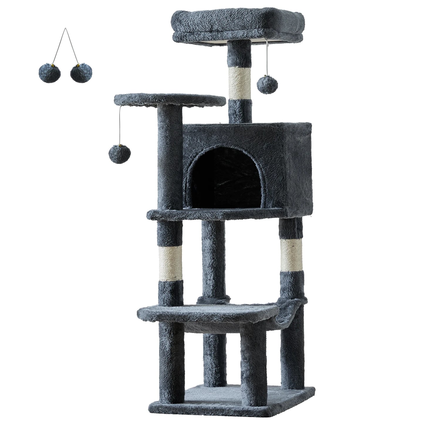 JHK Cat Tree Multi Cat Climbing Tower For Indoor Cats