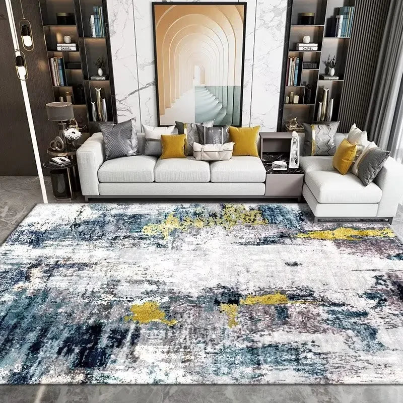 Geometric Washable Living Room Rug For Nordic Home Decor