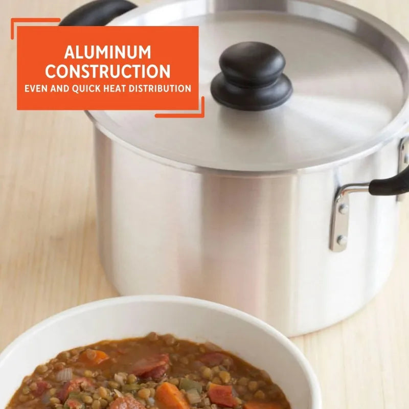 Stock Pot With Ultra Nonstick Ceramic And Tempered Glass Lid