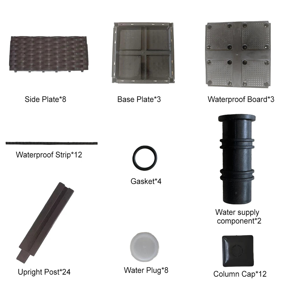 APWIKOGER Plastic Raised Garden Bed With Legs