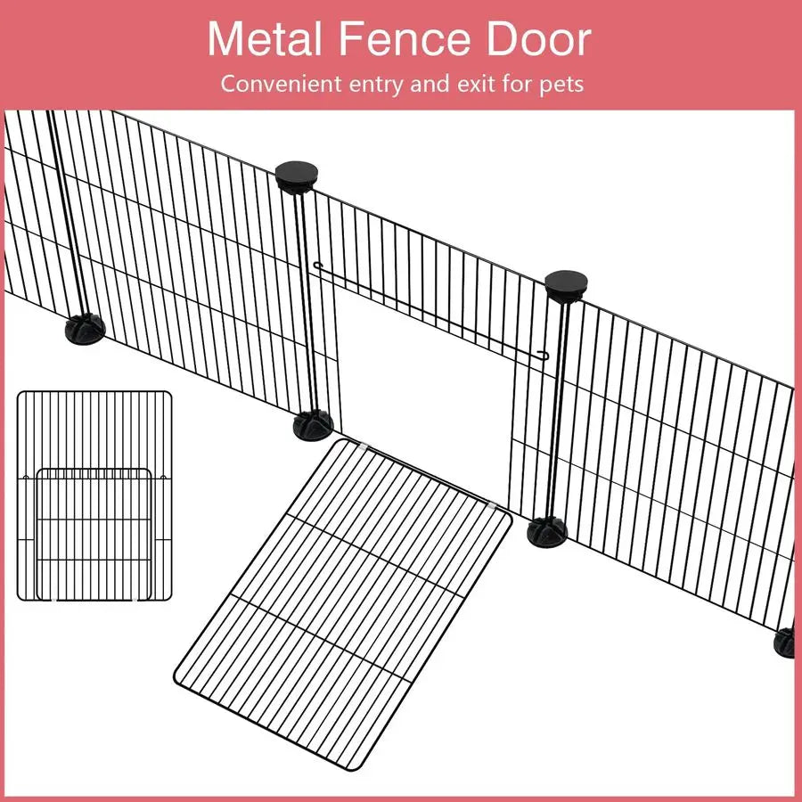Small Animal Playpen With Waterproof Mat For Guinea Pigs Pets