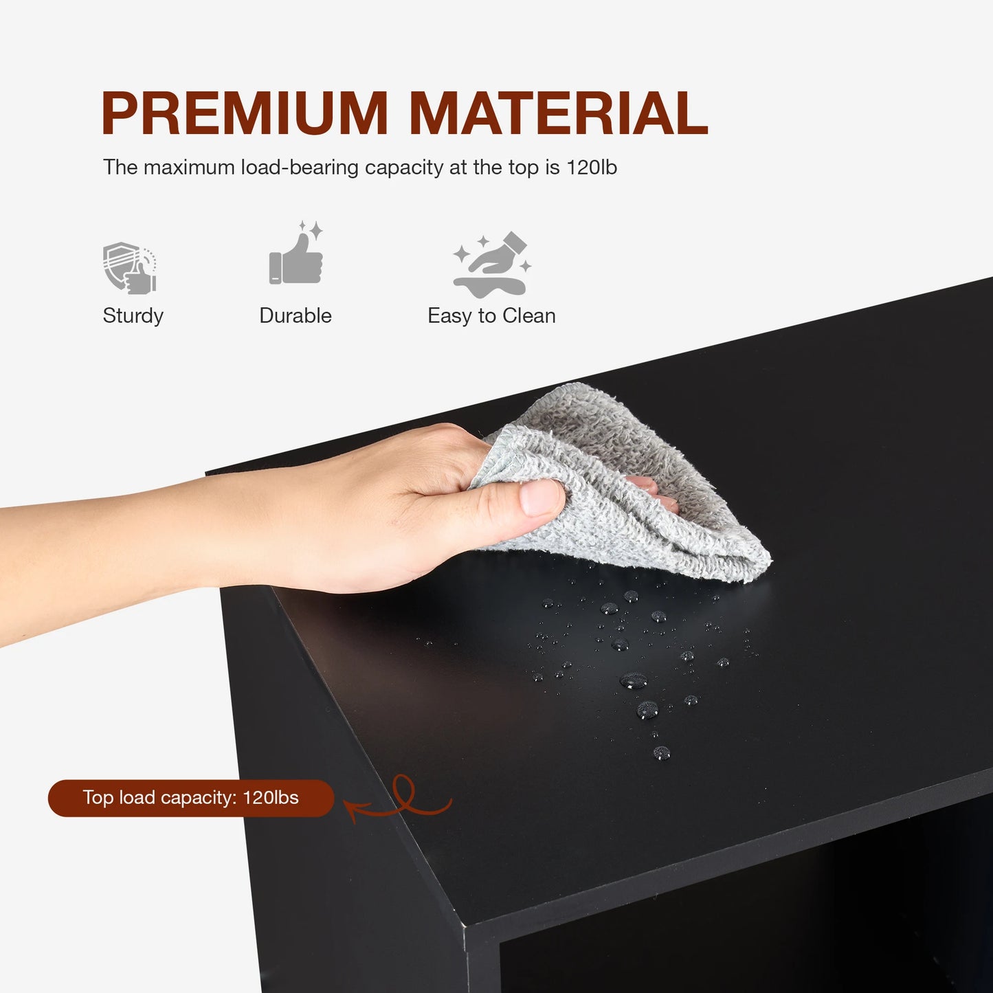 JHK Cube Storage Organizer Wood Bookcase For Living Room