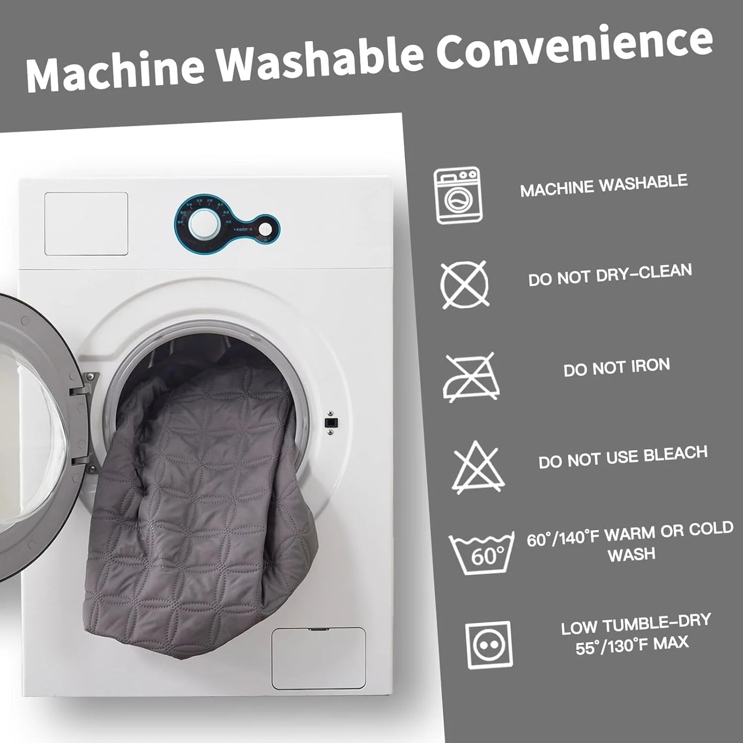 NONECN Waterproof Mattress Protector Noiseless Deep Pocket Breathable