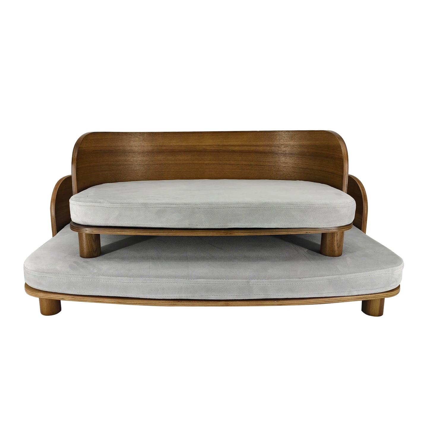 BINGOPAW Elevated Cat Bed Wooden Indoor Pet Sofa