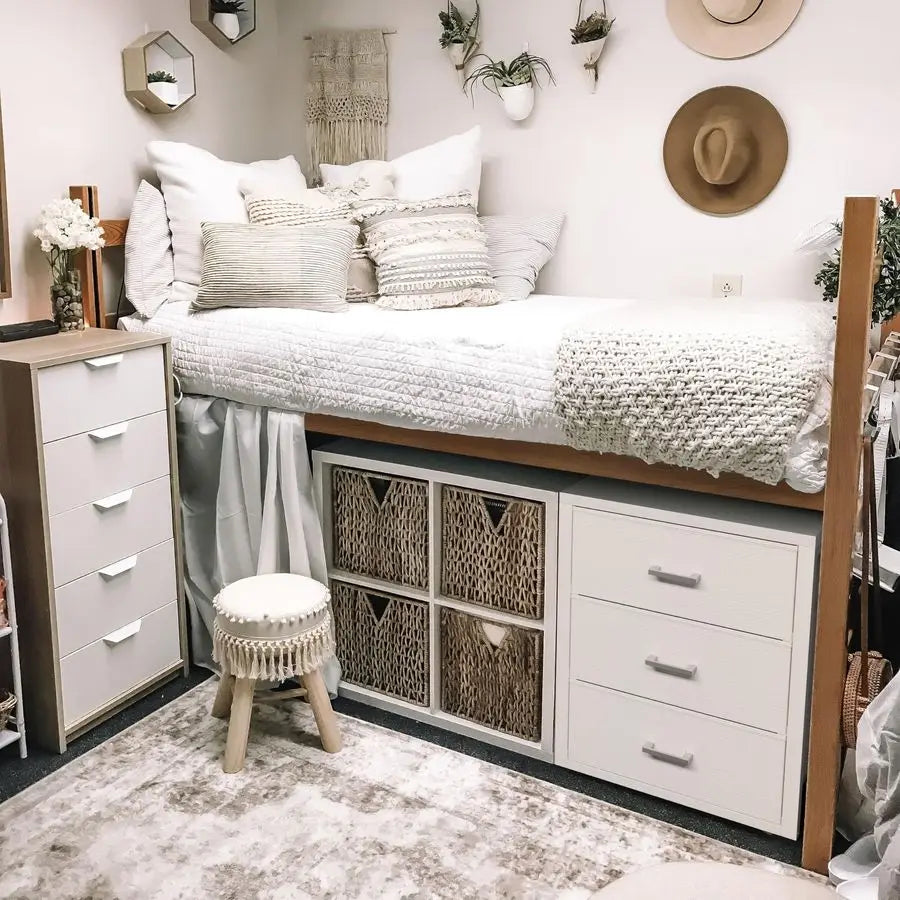 Three-Drawer Fabric Closet Organizer For Bedroom And Dorm Storage