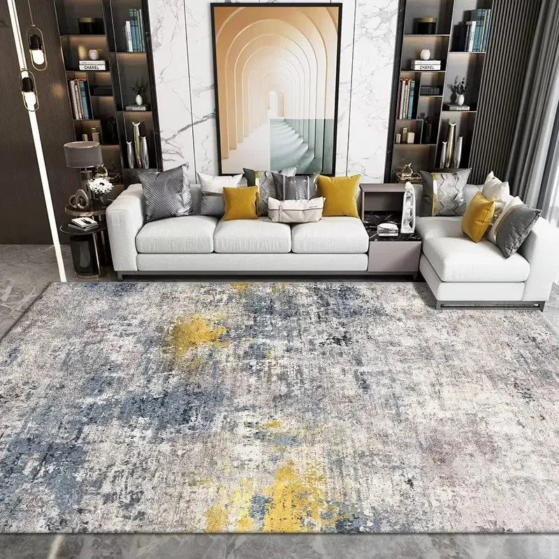 Geometric Washable Living Room Rug For Nordic Home Decor