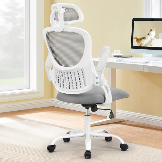 JHK Ergonomics Mesh Office Chair With Headrest And Lumbar Support