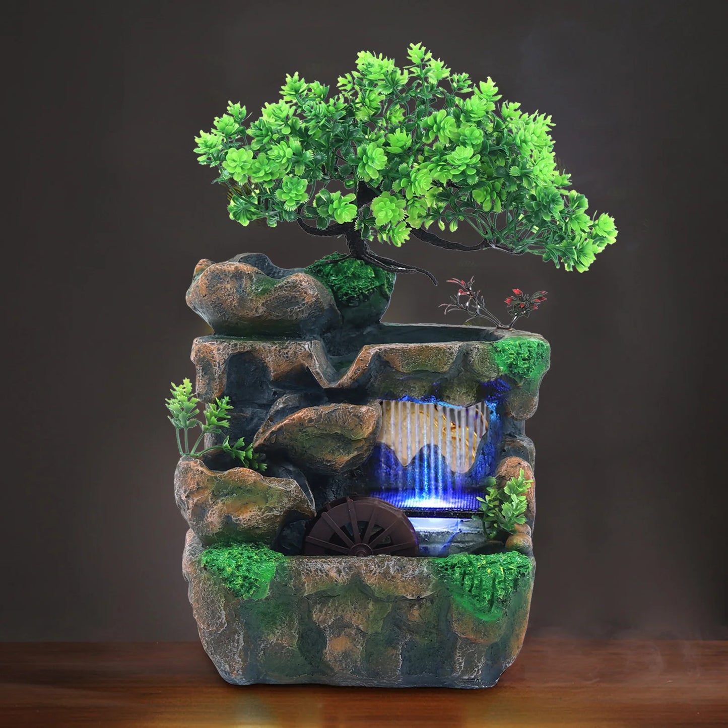 Indoor Desktop Fountain With LED Color Changing Lights