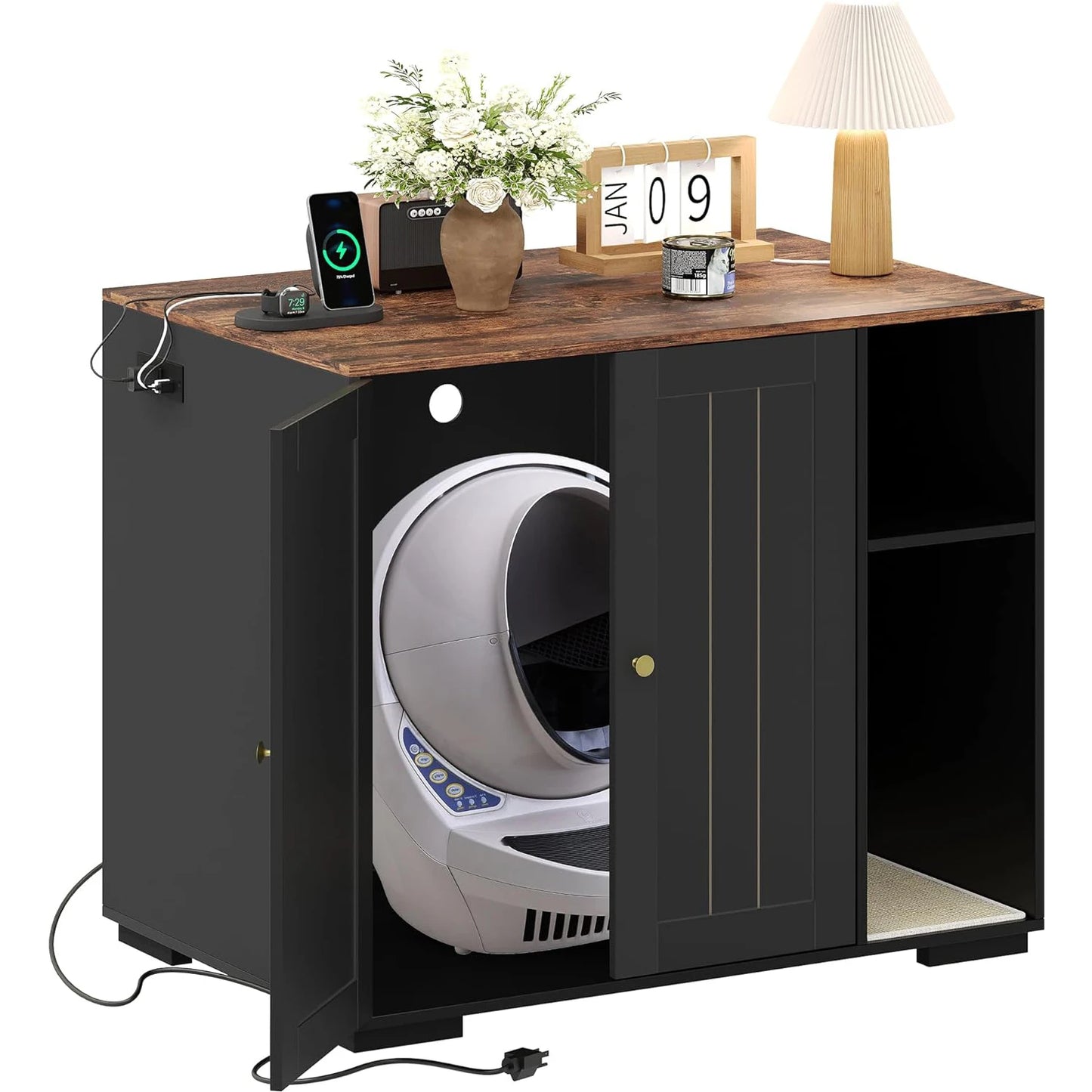 HiMISSCN Cat Litter Enclosure For Litter Robot 3/4