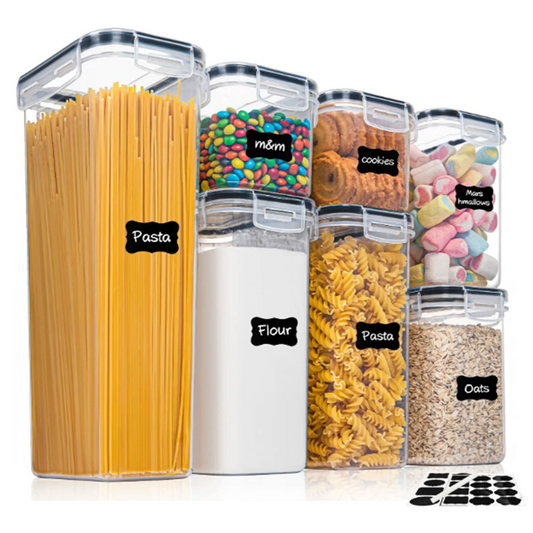 Kitchen 7 Piece BPA Free Food Storage Container Set