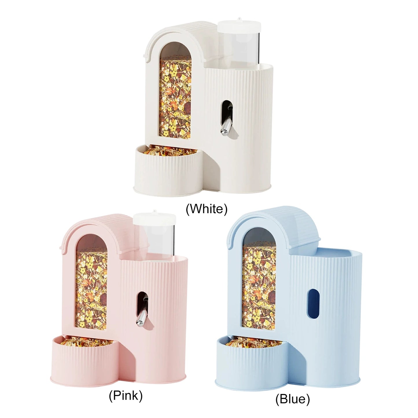 Alloet 2 in 1 Automatic Hamster Feeder and Waterer No Drip Dispenser