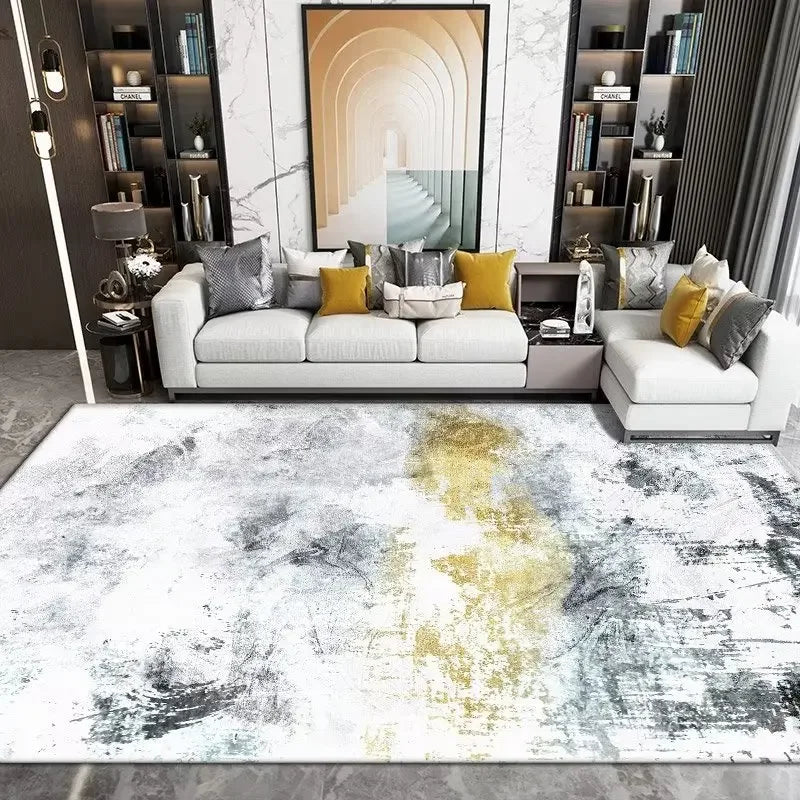 Geometric Washable Living Room Rug For Nordic Home Decor