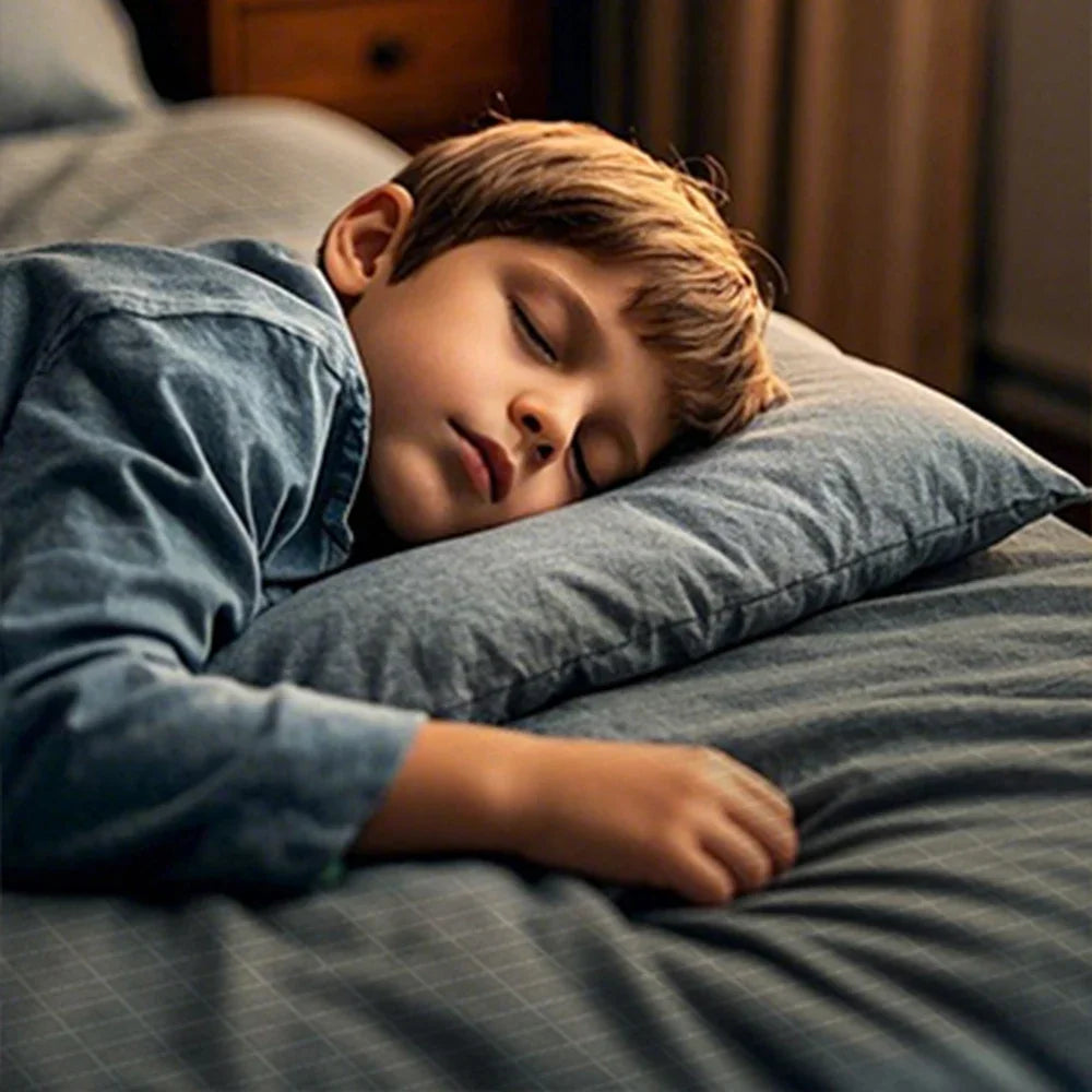 NONECN Earthing Fitted Sheet Organic Cotton With Conductive Silver Fiber