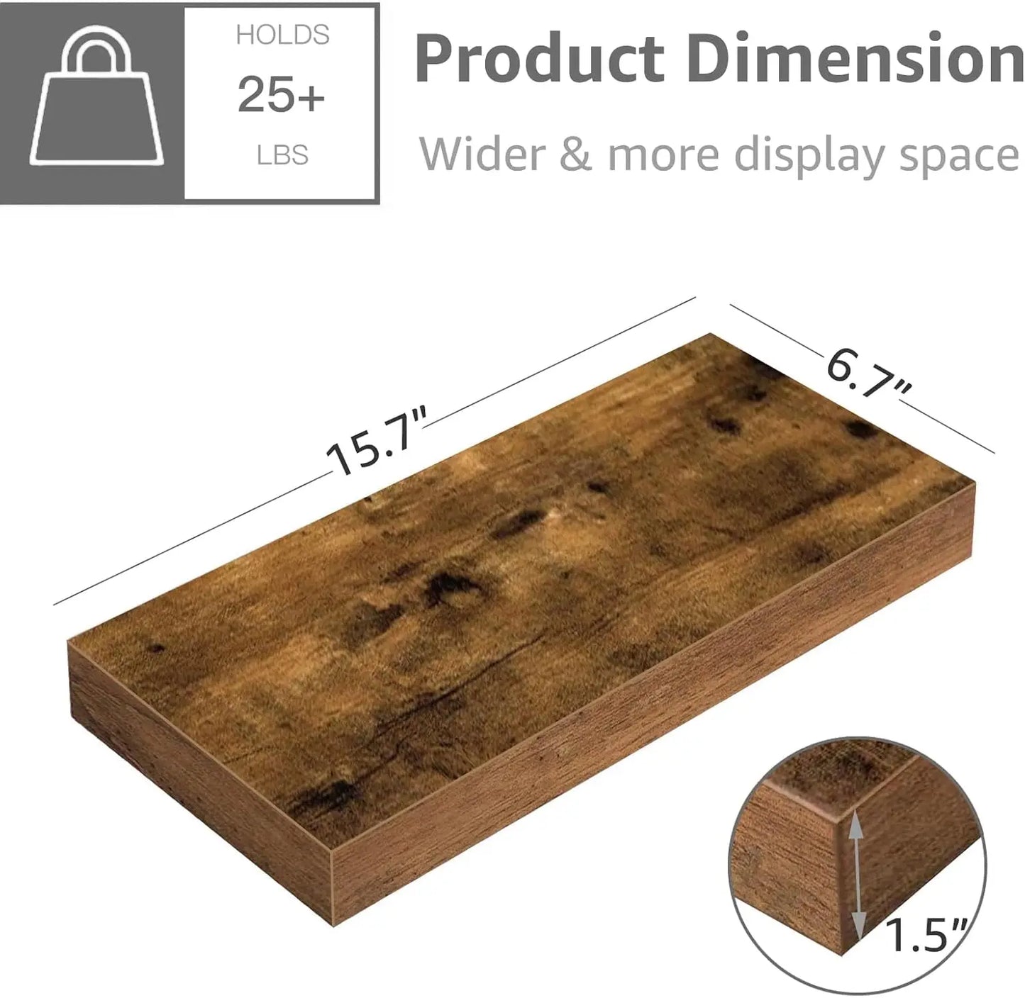 Floating Shelves Set Of 4 For Wall Farmhouse Style