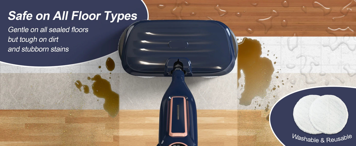 Devoac VM6 Scrubbing Steam Mop 1300W Powerful Floor Steamer