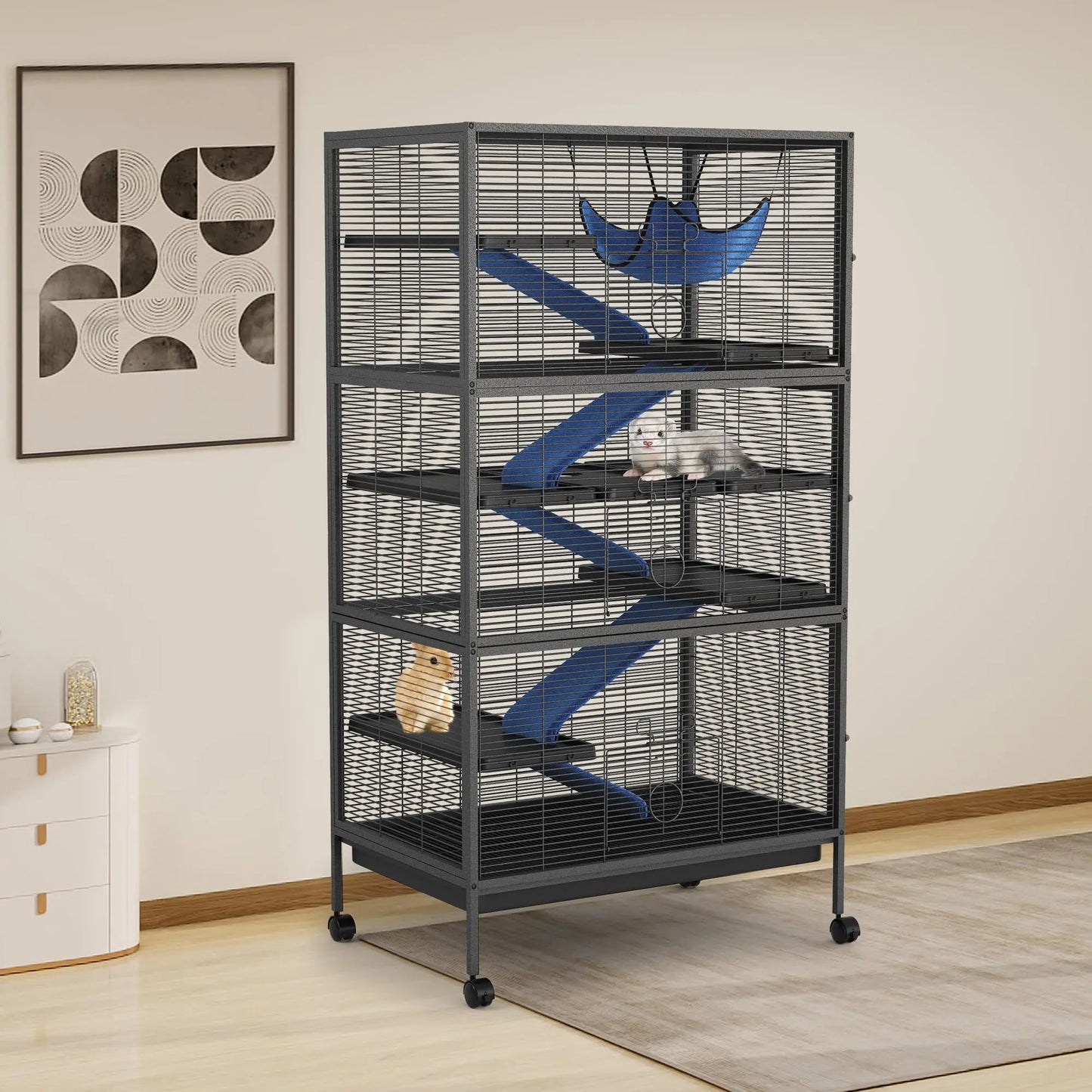 StudysetCN Ferret Nation Small Animal Cage With Hammock