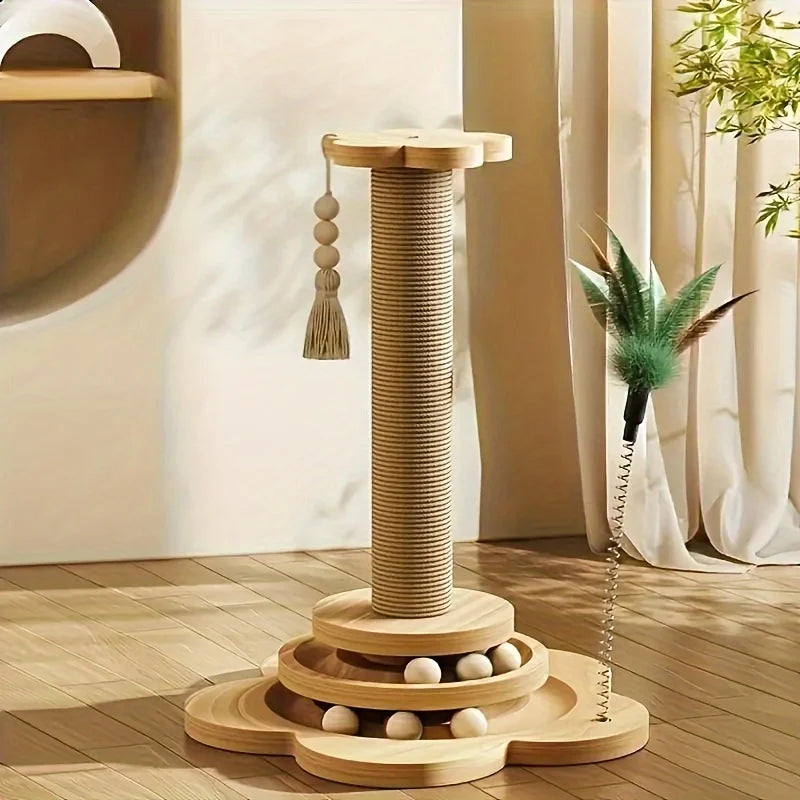 ATMDOGCN Tall Cat Tree Tower With Sisal Posts And Perch