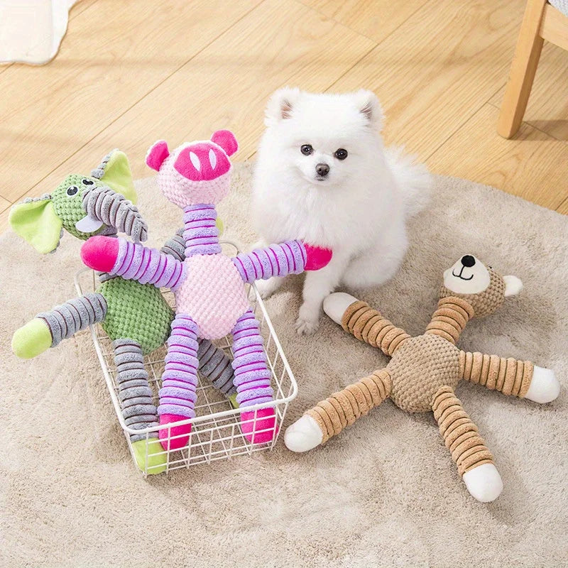 Plush Dog Toy for Puppies and Small Dogs Teething Toy