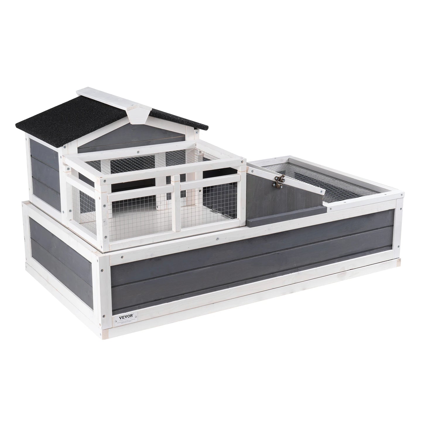 SucceBuy Tortoise Habitat Cedar Wood Enclosure With Lamp Holder