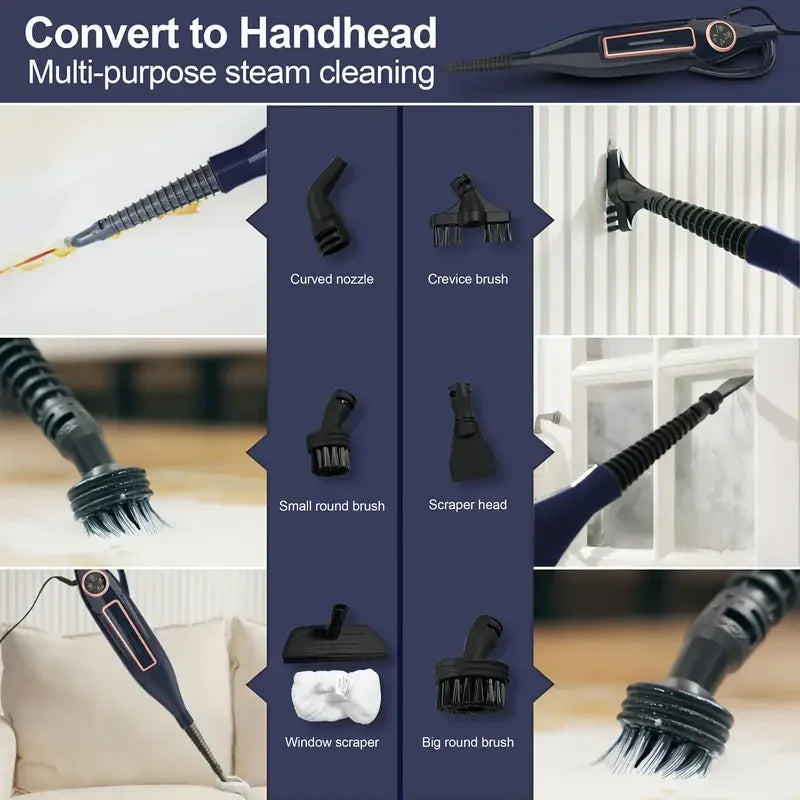 Devoac VM6 Scrubbing Steam Mop 1300W Powerful Floor Steamer