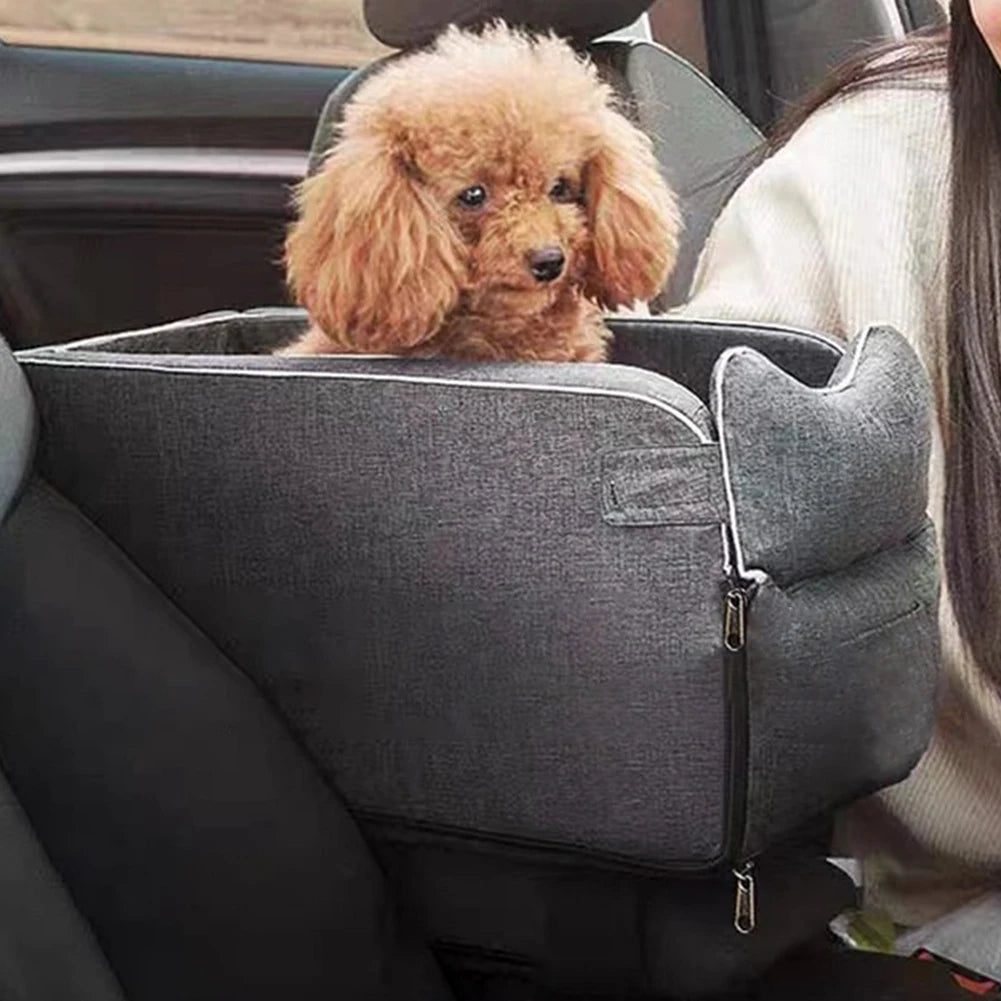 NONEDog Portable Pet Booster Seat With Shoulder Straps Center Console For Dogs