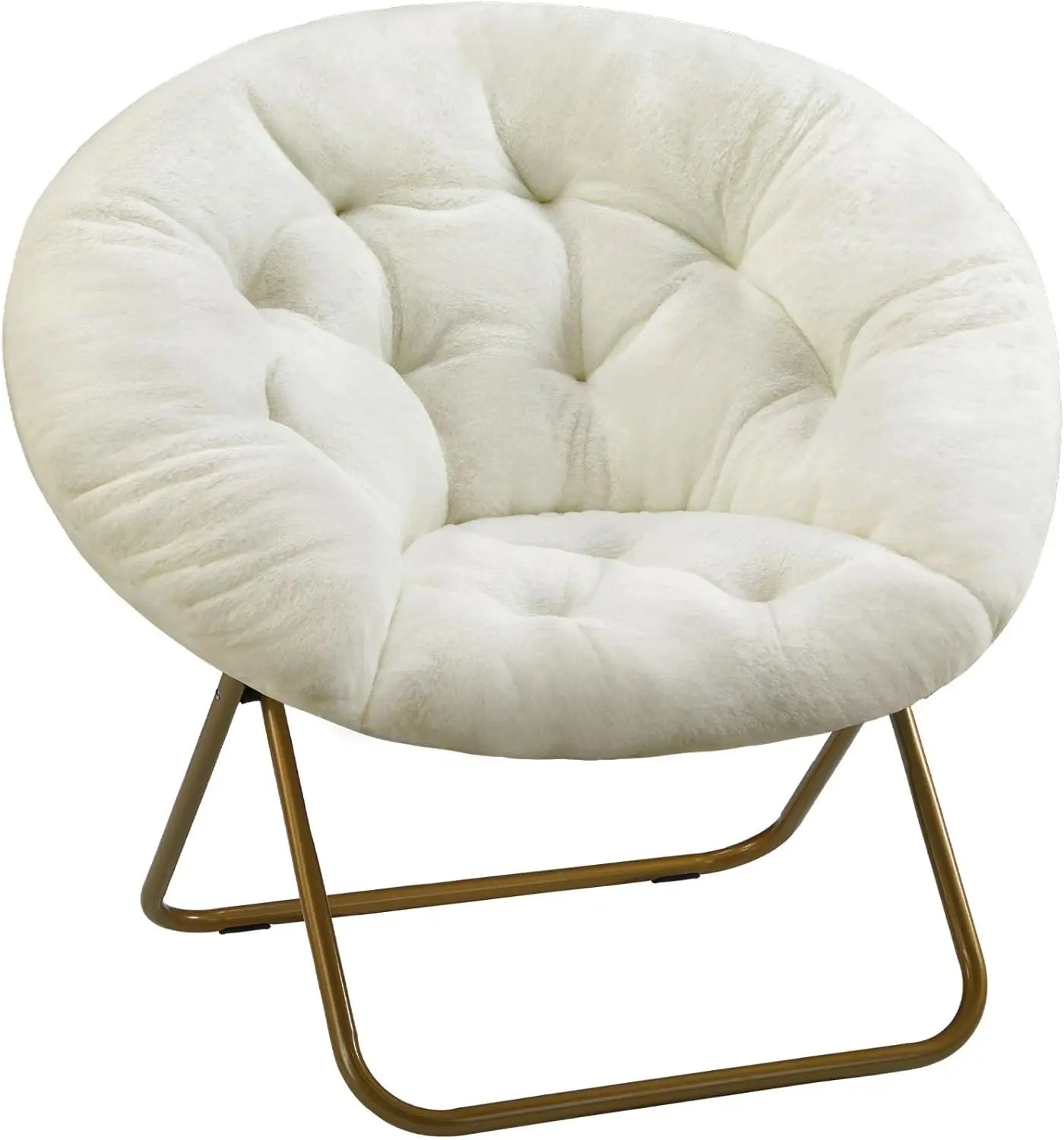 XMSJ Saucer Chair Round Foldable Papasan Moon Chair