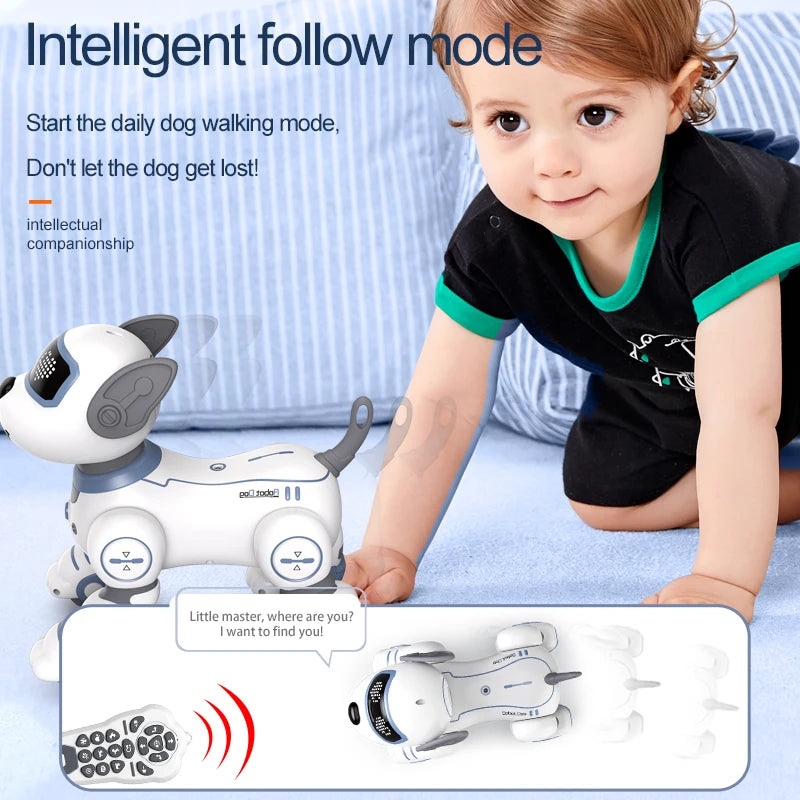 Kelaton RC Robot Dog With Voice Command Programmable Touch-Sense Music