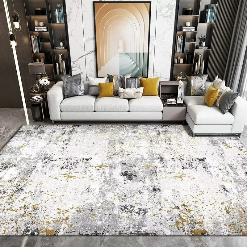 Geometric Washable Living Room Rug For Nordic Home Decor