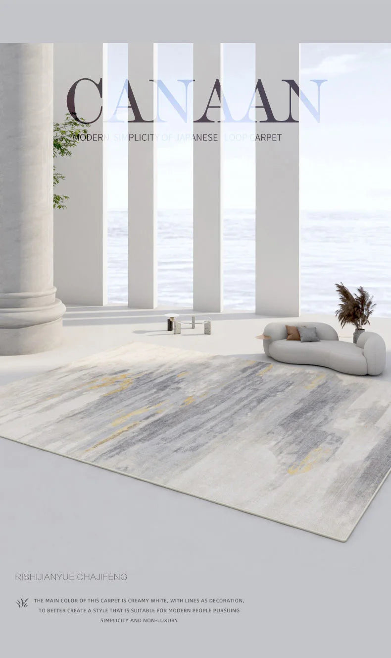 Geometric Washable Living Room Rug For Nordic Home Decor