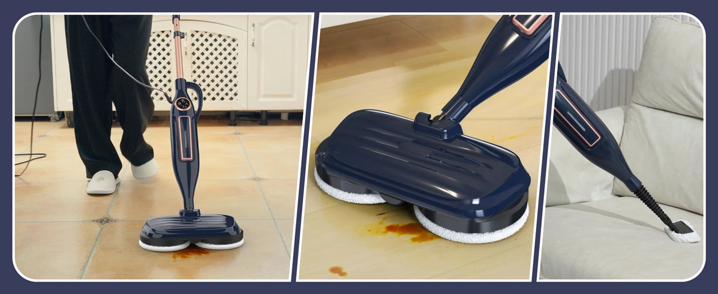 Devoac VM6 Scrubbing Steam Mop 1300W Powerful Floor Steamer