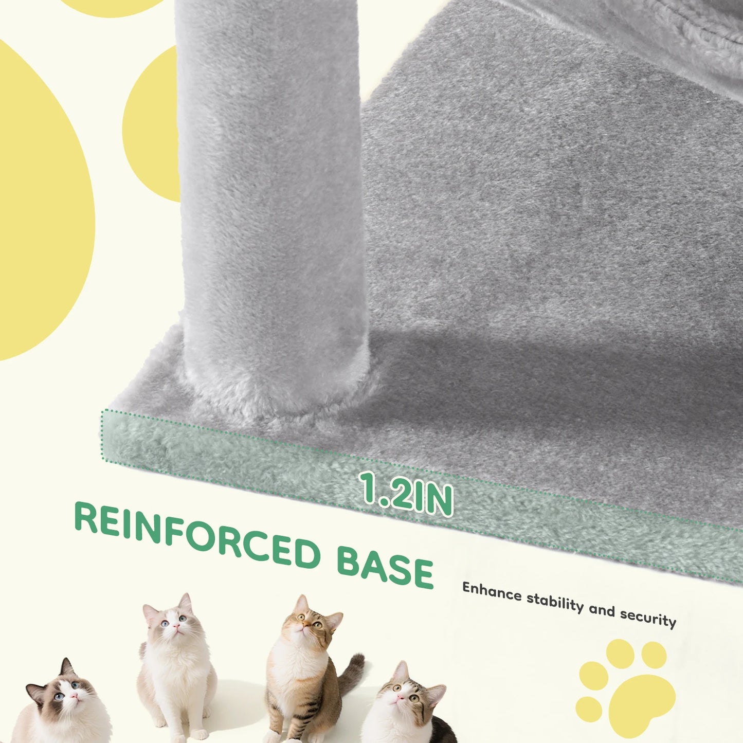 JHK Cat Tree Multi Cat Climbing Tower For Indoor Cats