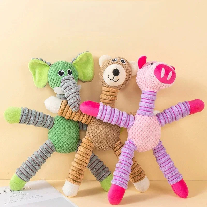 Plush Dog Toy for Puppies and Small Dogs Teething Toy