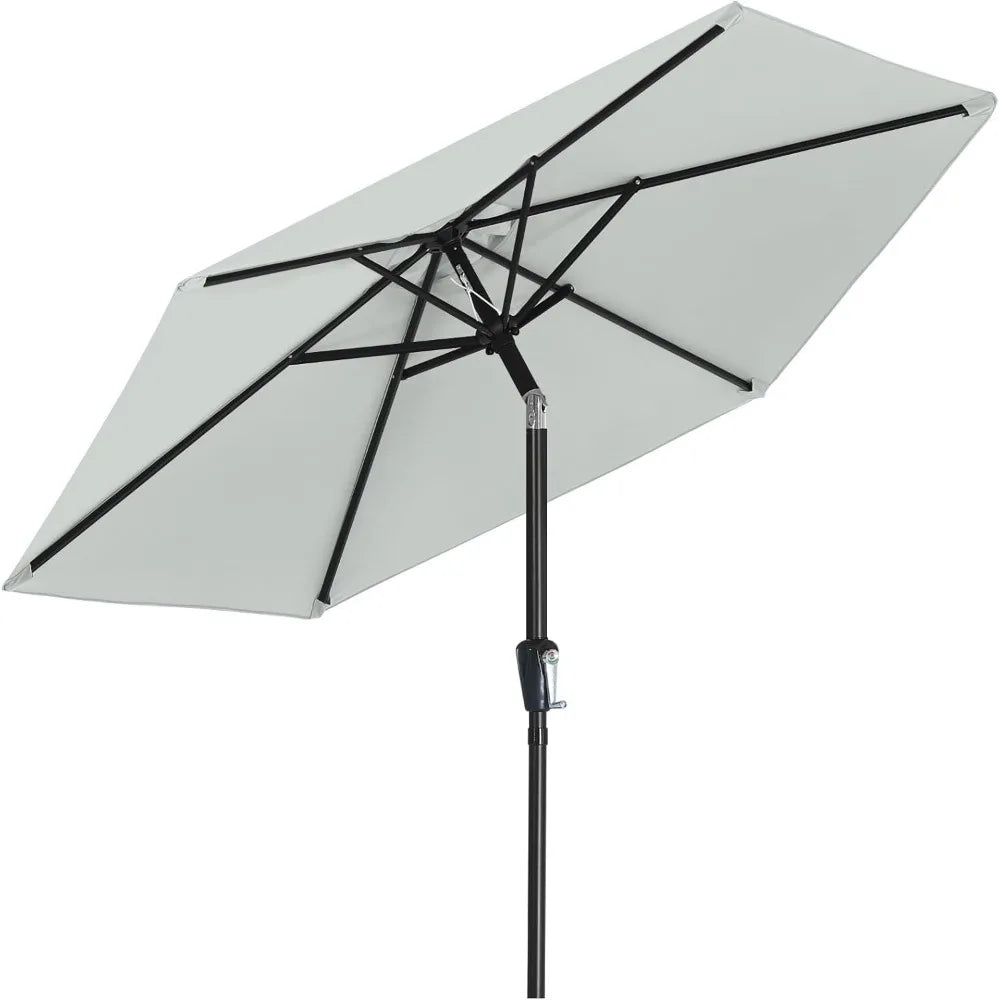 Patio Umbrella With Crank And Tilt For Outdoor Tables