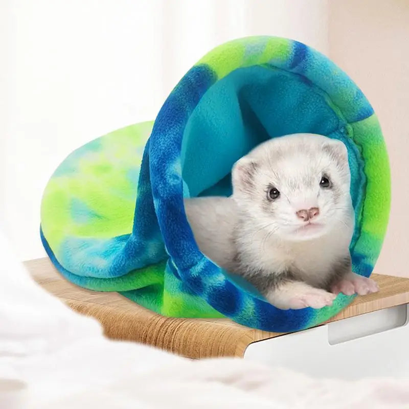 Chinchilla Bed Soft Hamster Snuggle Sack Fleece For Small Pets
