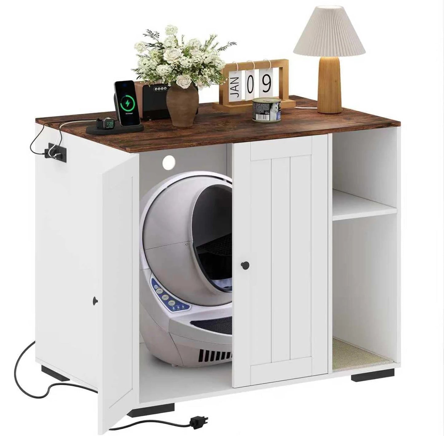 HiMISSCN Cat Litter Enclosure For Litter Robot 3/4