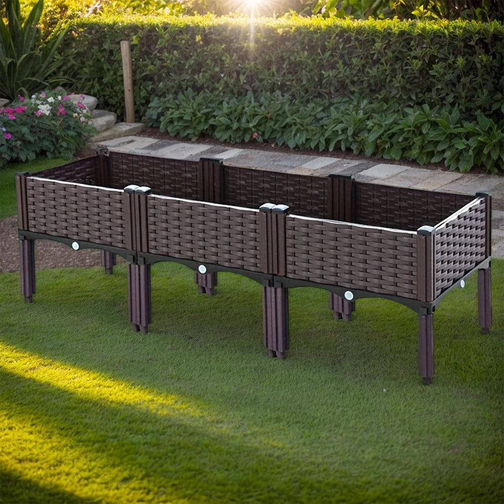 APWIKOGER Plastic Raised Garden Bed With Legs