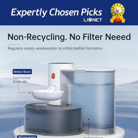 Smart Pet Water Dispenser Wireless Cat Fountain Rechargeable Automatic Feeder