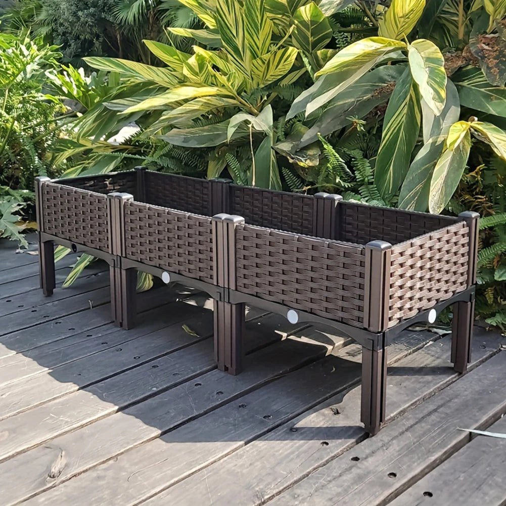 APWIKOGER Plastic Raised Garden Bed With Legs