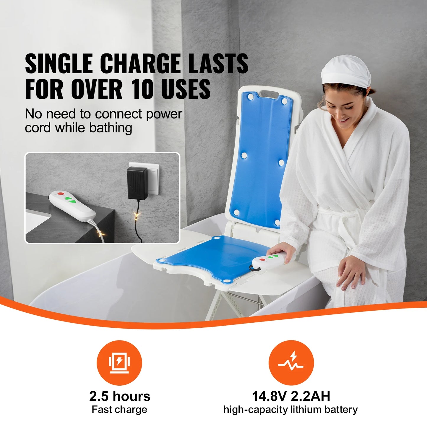 SucceBuy Electric Chair Lift For Seniors Height Adjustable 310 Lbs