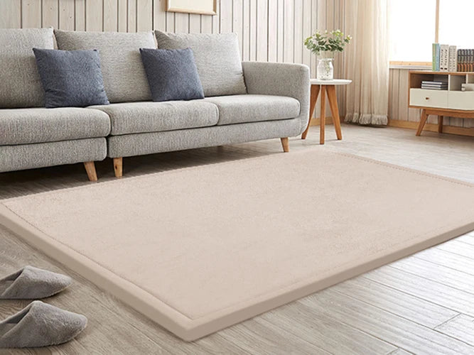 Carpet For Floor 2cm Thick Memory Foam Playpen Mat With Non-slip Bottom For Living Room Soft Velvet Minimalist Carpet Kids Rugs