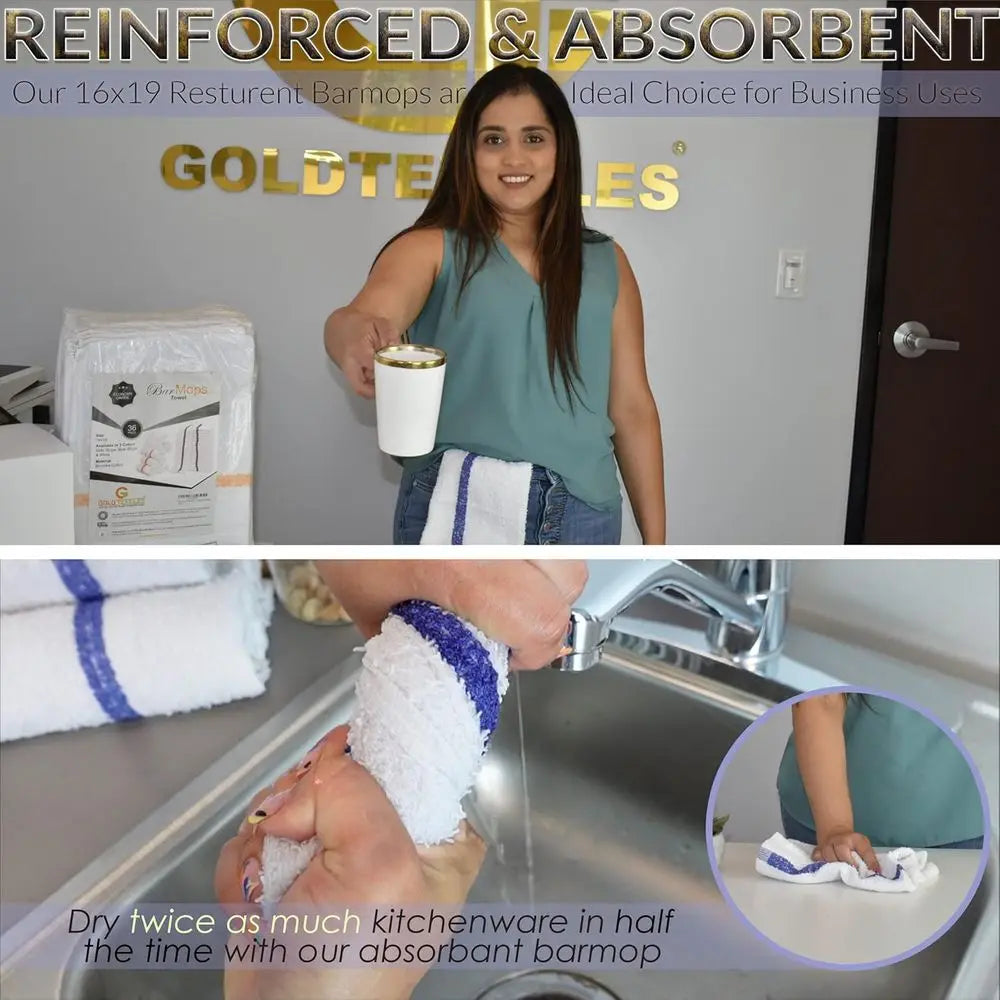 XMSJCraft Of Weaving Cotton Blend Kitchen Towels With Stripes