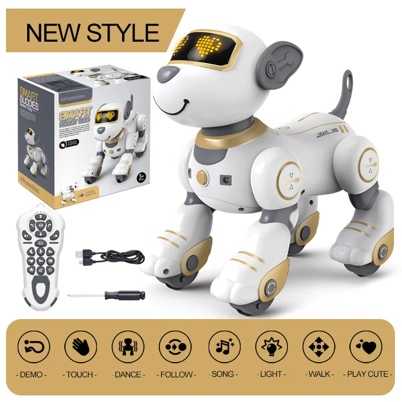 Kelaton RC Robot Dog With Voice Command Programmable Touch-Sense Music