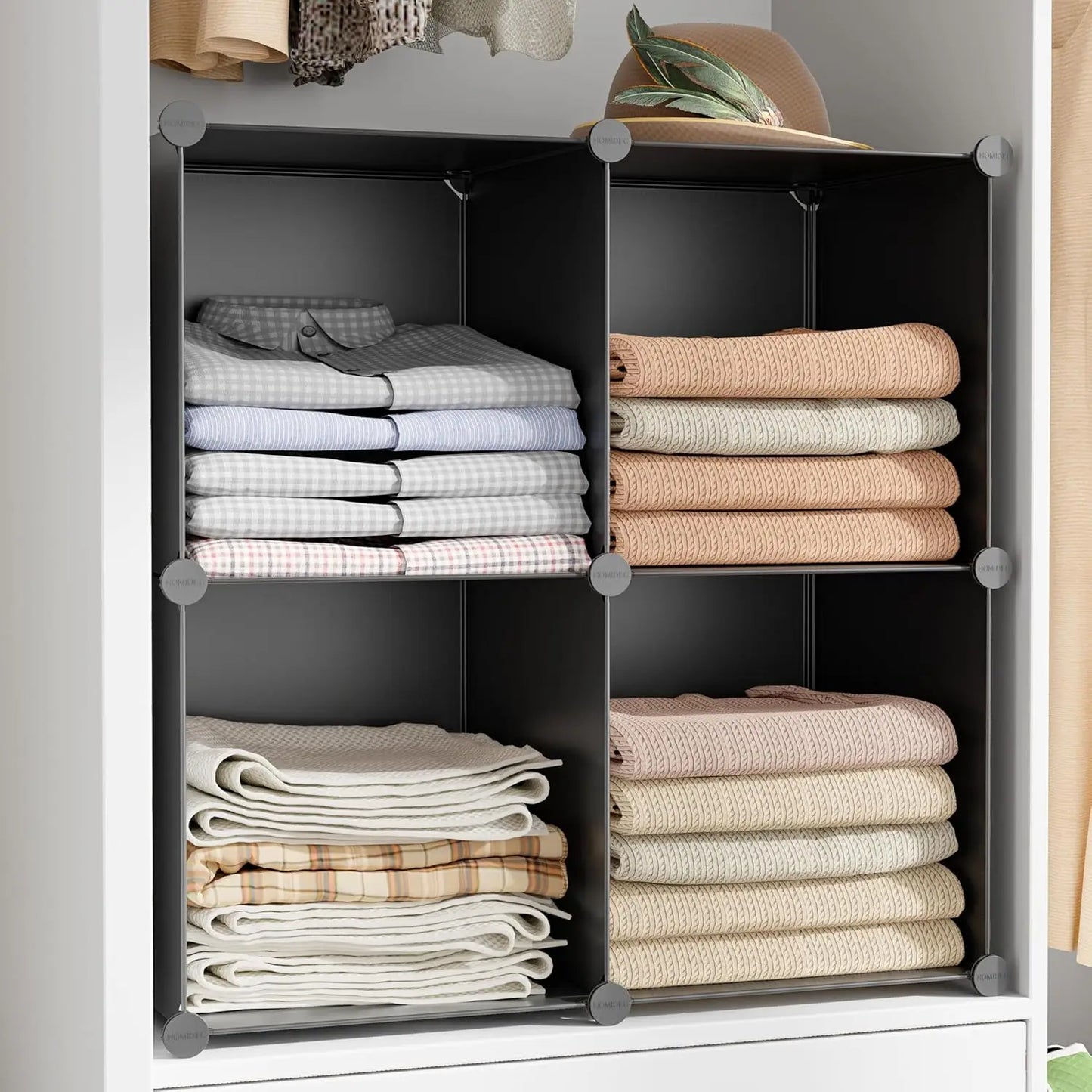6-Cube Storage Organizer for Kids Bedroom and Bathroom