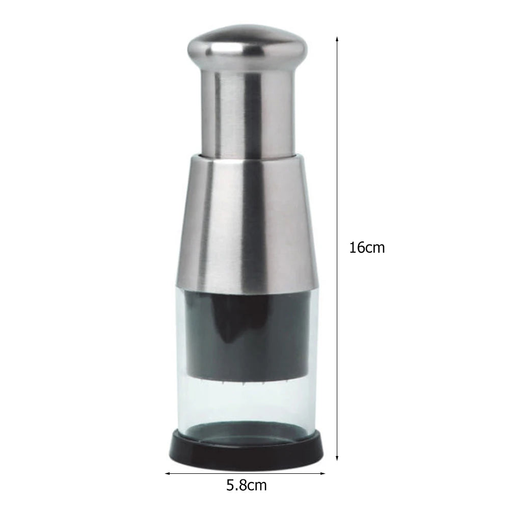 Stainless Steel Garlic Chopper Manual Press Garlic Crusher Kitchen Food Processor Vegetable Slicer For Garlic Onion Peppers Herb