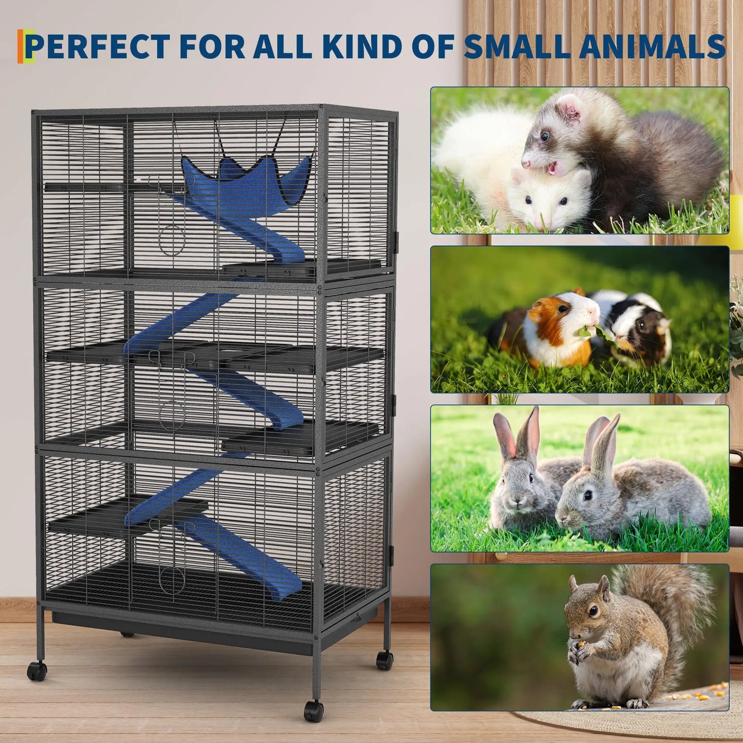 StudysetCN Ferret Nation Small Animal Cage With Hammock