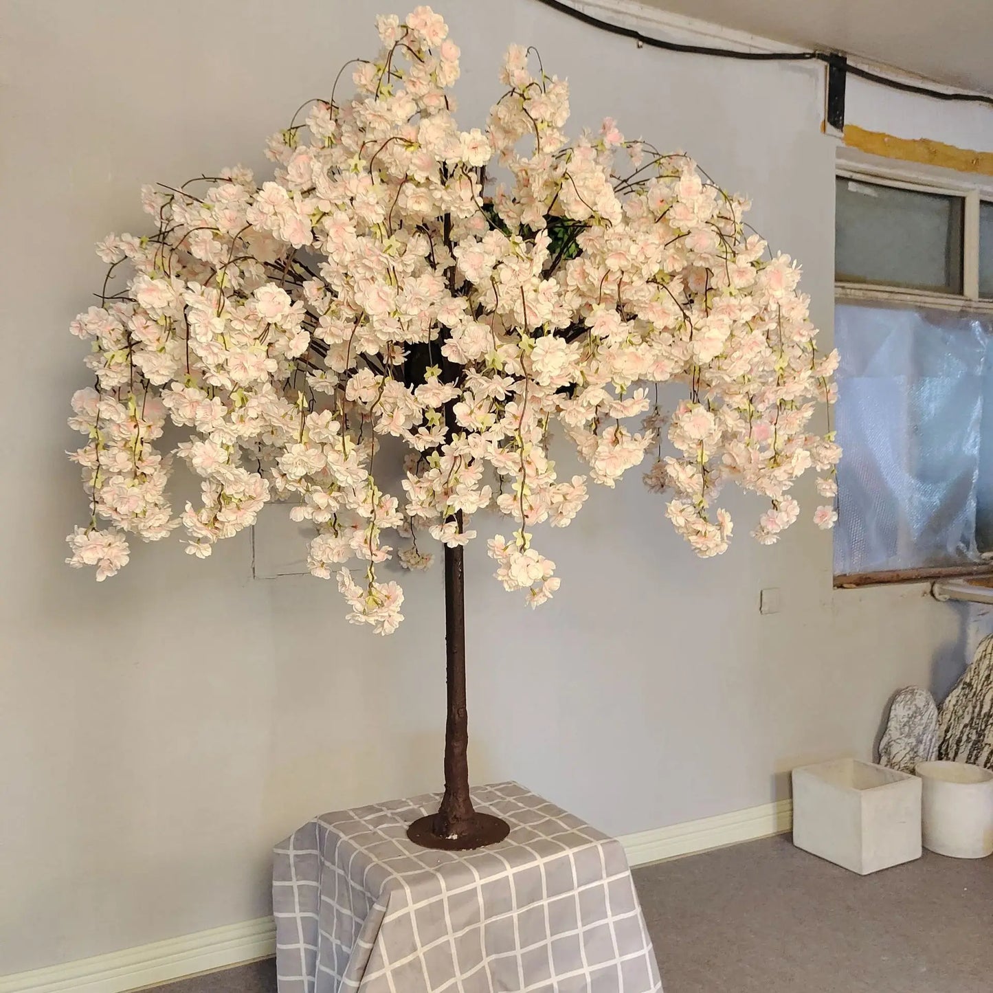 Silk Cherry Blossom Floor Tree For Weddings And Outdoor Decor