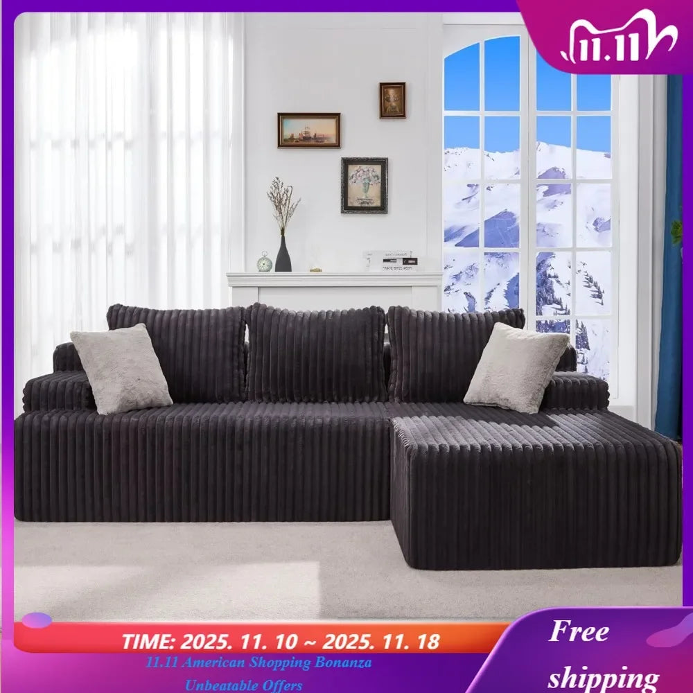 Cloud Modular L Shaped Sectional Sofa With Memory Foam